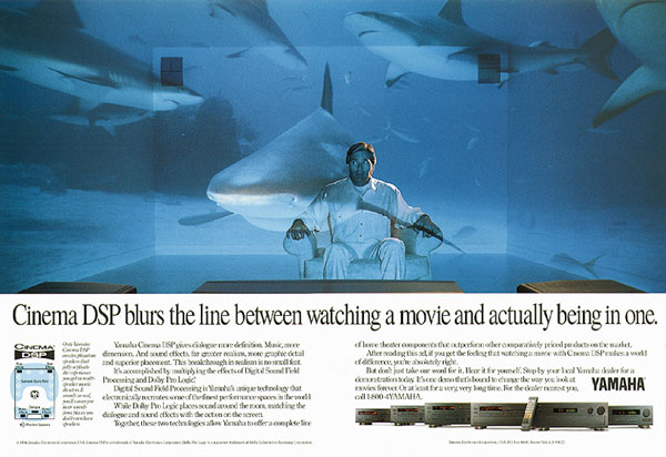 Yamaha Home Theater
Print ad campaign & point-of-sale display
Ran in the U.S., Australia, Japan, Southeast Asia & Europe 